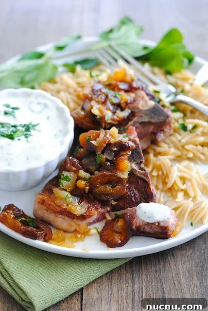 16 Flavorful Orzo Recipes You’ll Want to Cook Tonight 16 Lamb-Chops-Orzo-with-Apricot-Chutney-and-Herbed-Yogurt2