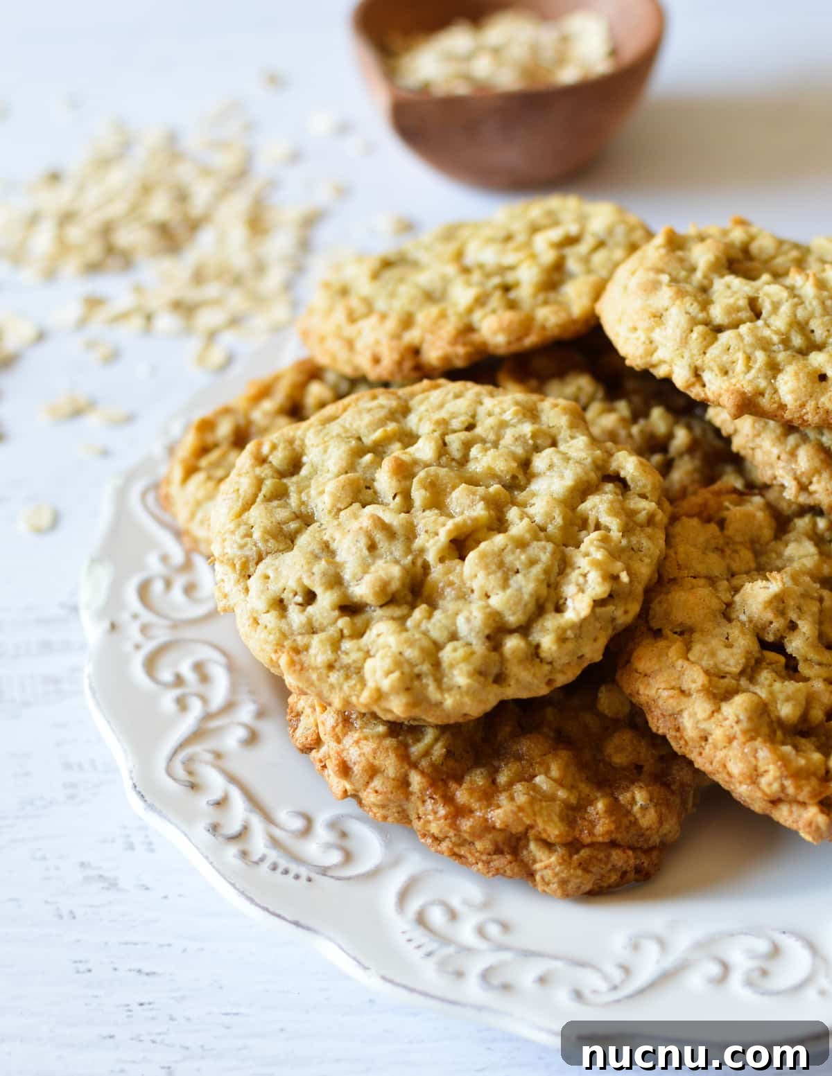 25 Unique Cookie Recipes You’ll Want to Bake Now 2 a stack of oatmeal cookies.