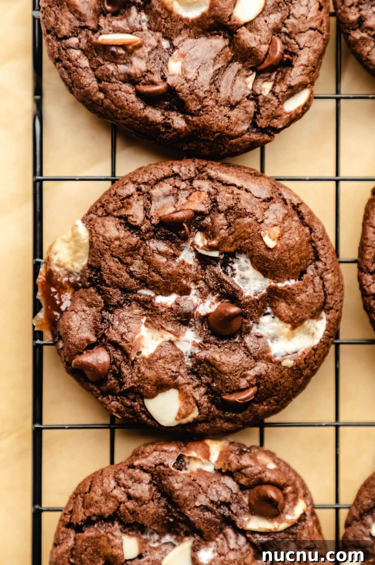 25 Unique Cookie Recipes You’ll Want to Bake Now 20 rocky road cookies on a wire rack.