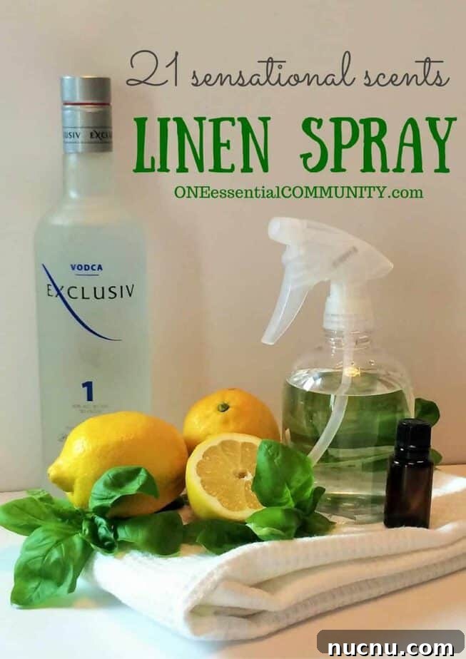 Spring Essential Oil Guide: Diffuser Blends, DIY Cleaners & Bug Spray 8 homemade linen spray made with essential oils {recipes for several scents}