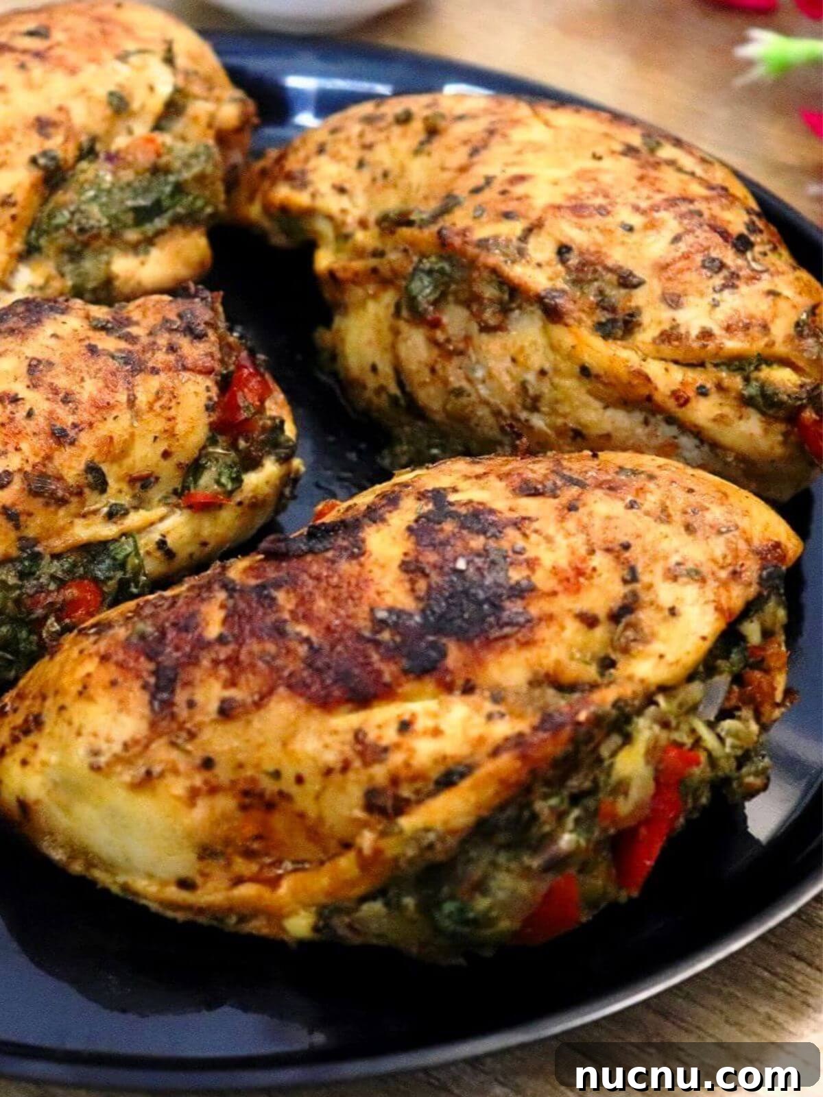 mediterranean stuffed chicken breasts.