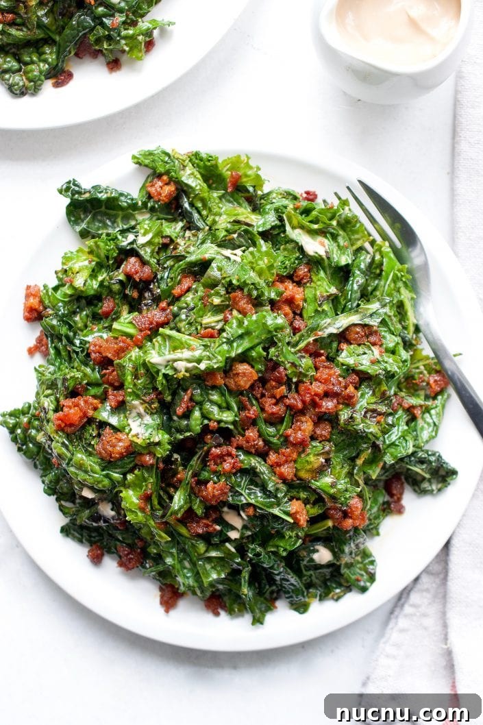 Grilled Kale Caesar with Crispy Chorizo | Every Last Bite Grilled Kale Caesar