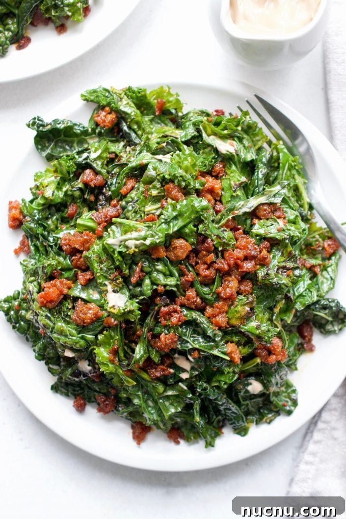 Grilled Kale Caesar with Crispy Chorizo | Every Last Bite Grilled Kale Caesar with Crispy Chorizo