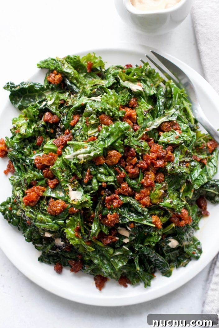 Grilled Kale Caesar with Crispy Chorizo | Every Last Bite Grilled Kale Caesar with Crispy Chorizo