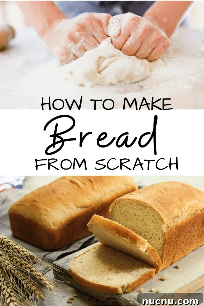 Homemade Bread Recipe: Step-by-Step Video Guide for Beginners 2 two loaves of homemade bread cut on cutting board and grains