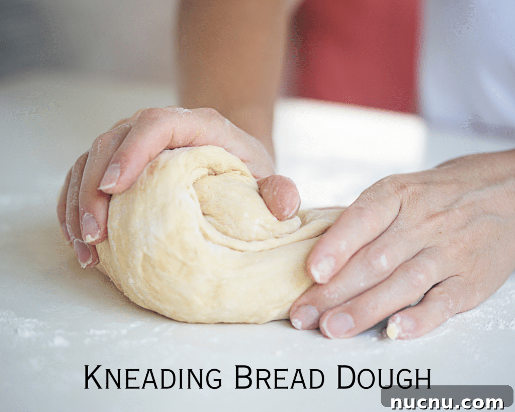 Homemade Bread Recipe: Step-by-Step Video Guide for Beginners 4 kneading bread dough