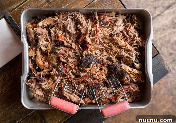 shredding pulled pork