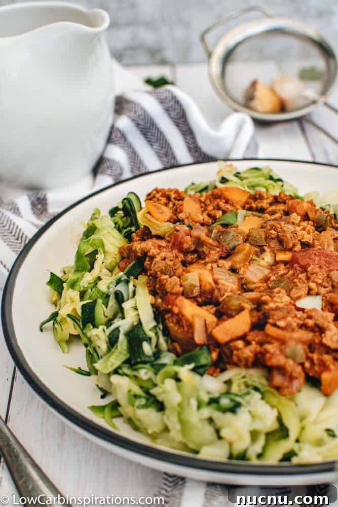Keto Zucchini Noodles with Rich Bolognese Sauce Recipe 15 Zucchini Noodles with Bolognese Sauce Recipe