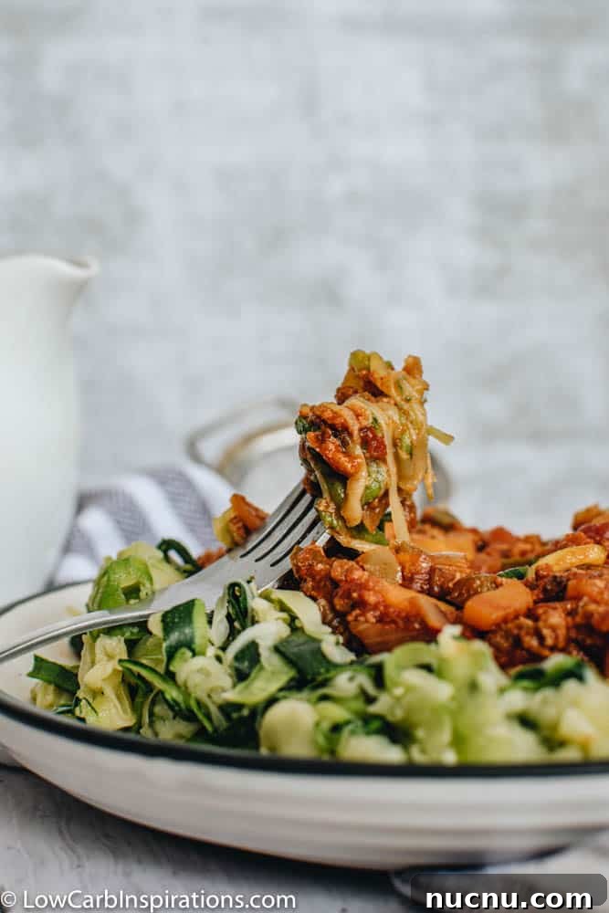 Keto Zucchini Noodles with Rich Bolognese Sauce Recipe 18 Zucchini Noodles with Bolognese Sauce Recipe