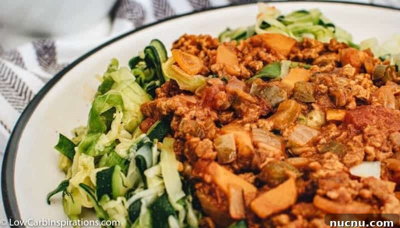 Keto Zucchini Noodles with Rich Bolognese Sauce Recipe 19 Zucchini Noodles with Bolognese Sauce Recipe