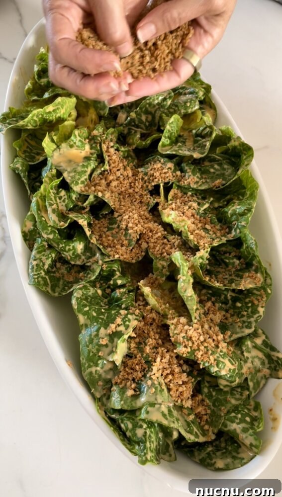Spicy Caesar Salad with Crunchy Toasted Breadcrumbs Recipe 7 img 31133 6