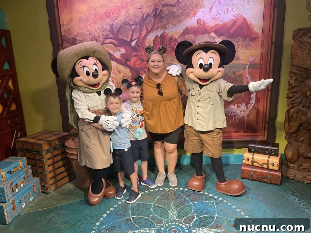Mickey and Minnie meet and greet.