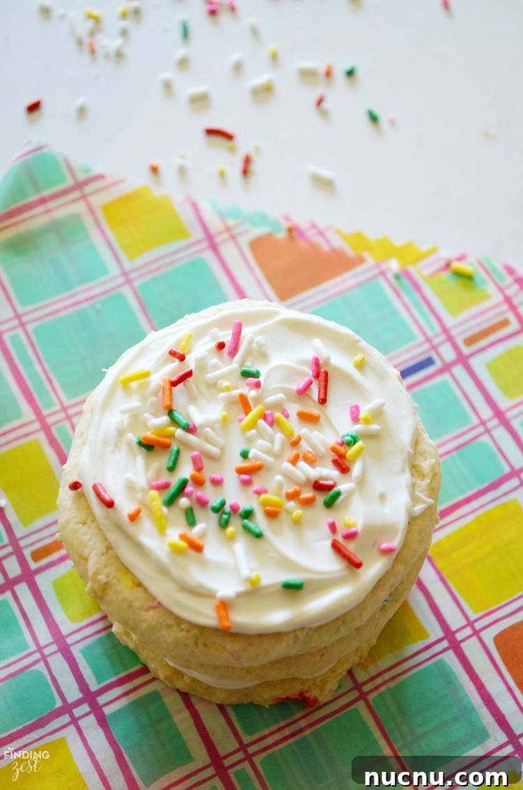 These marshmallow confetti cookies feature a fun alternative to traditional icing and work great for celebrations! Give this easy cookie recipe a try!