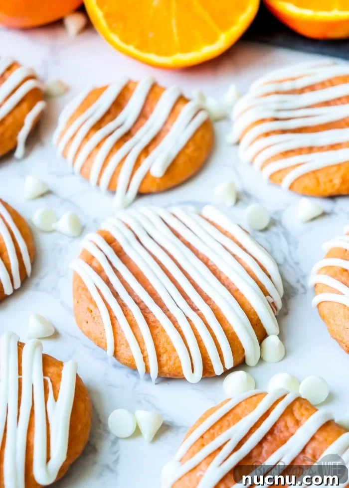Orange Creamsicle Cookies Recipe — Light Citrus Sugar Cookies 2 Orange Creamsicle Cookies