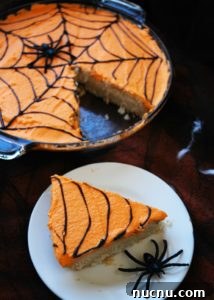 Allergen-Free Halloween Cake — Gluten-Free, Vegan, Top-8-Free 14 Spider Sugar Cookie Bars (Gluten, dairy, egg, soy, peanut & tree nut free; top 8 free; vegan) Dessert recipe by AllergyAwesomeness.com
