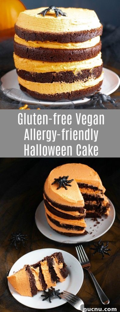 Allergen-Free Halloween Cake — Gluten-Free, Vegan, Top-8-Free 9 gluten-free-vegan-allergy-friendly-halloween-cake-by-allergy-awesomeness