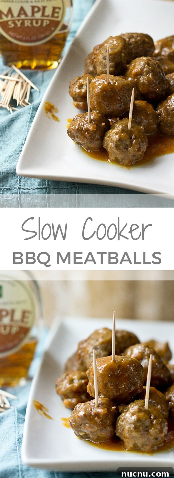 Maple-Glazed Slow Cooker Meatballs with Tangy Cranberry Sauce 9 Slow Cooker Maple Meatballs full image.
