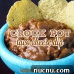 Crock Pot Taco Cheese Dip is a great twist on your traditional queso dip.