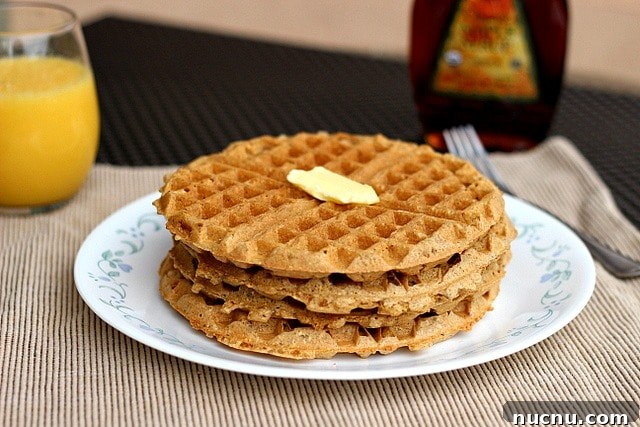 Oatmeal Cookie Waffles Made in a Blender: Quick Recipe 2 w2