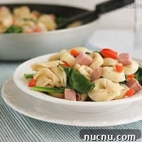 Brown Butter Tortellini with Spinach and Ham Recipe 2 Brown Butter Tortellini with Spinach and Ham | www.tasteandtellblog.com