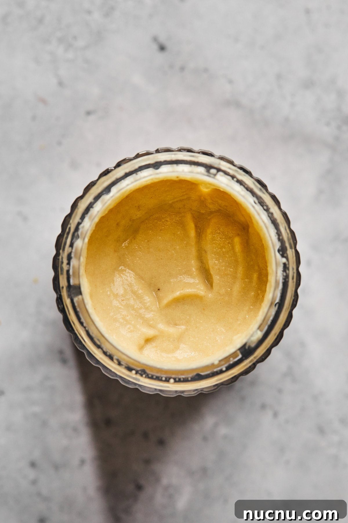 cashew cream in a small jar