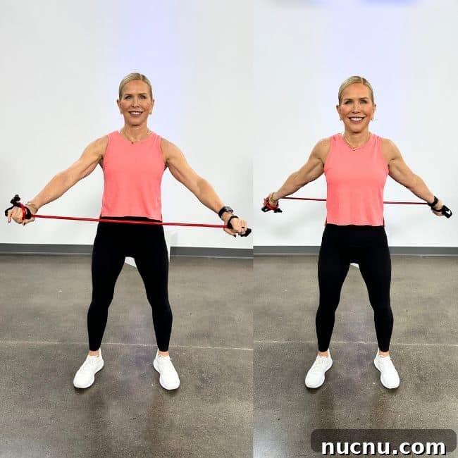 10 Resistance Band Benefits for Effective Home Workouts 2 woman showing resistance band move for mobility