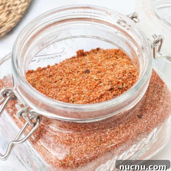 Savory Pork Butt Dry Rub Recipe for Juicy Barbecue 11 barbecue spice blend in an airtight mason jar