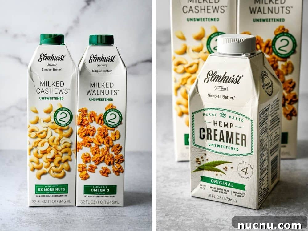 Elmhurst nut milks and hemp creamers another healthy food fad.