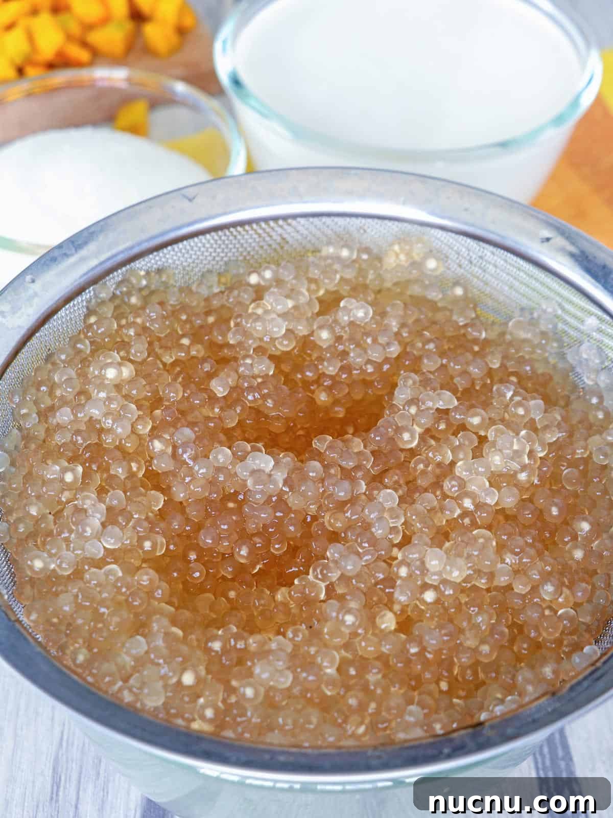 cooked mini sago