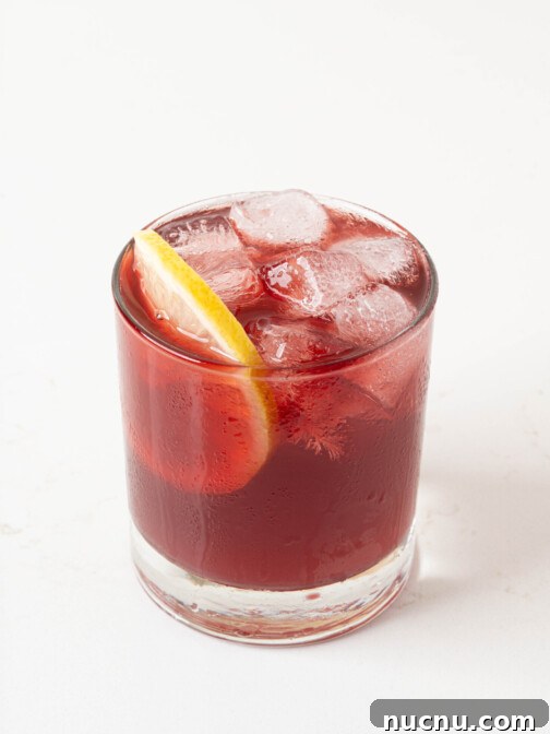 A glass of tinto de verano.