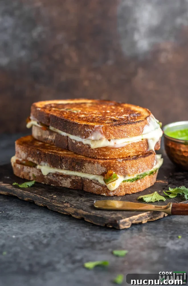 two sandwiches stacked over one another