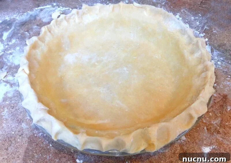 Flaky All-Butter Pie Crust Recipe for Perfect Homemade Pies 2 homemade pie crust before baking