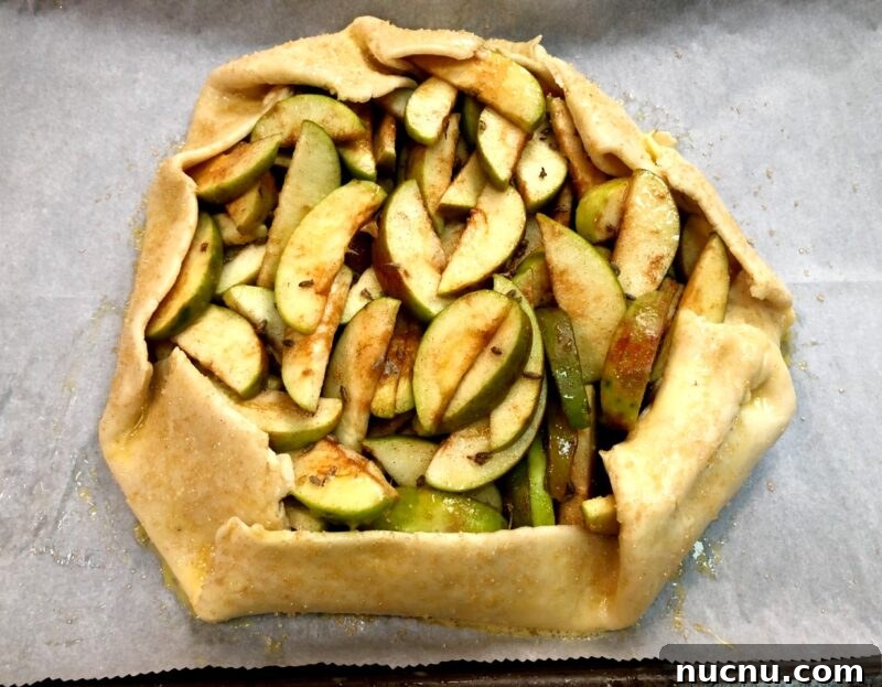 Flaky All-Butter Pie Crust Recipe for Perfect Homemade Pies 10 apple lavender galette before baking