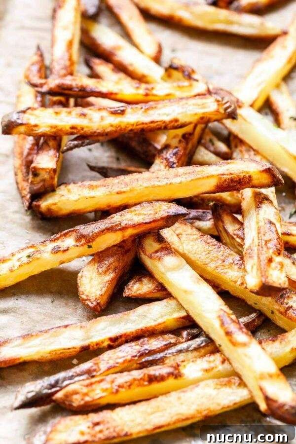 Crispy Oven-Baked Fries with Seasoned Crunch 5 Looking for delicious fries? Take a look at this extra crisp oven fries recipe. Done in no time.