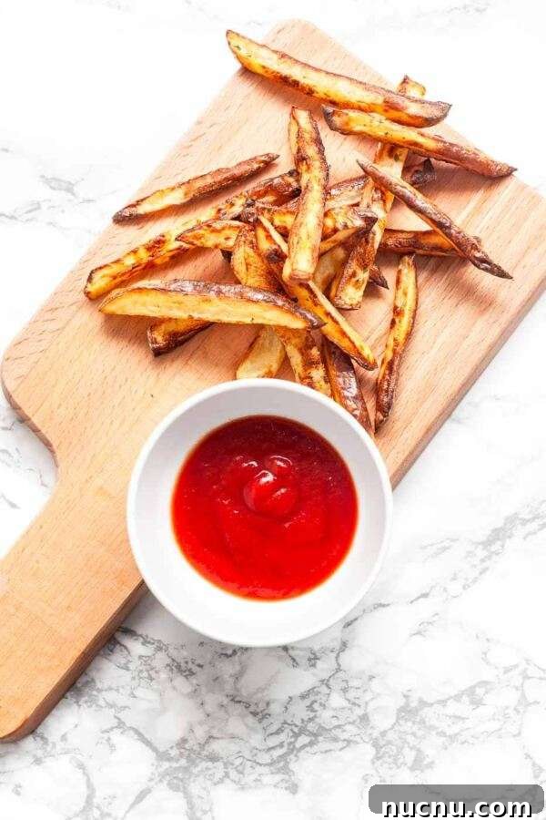 Crispy Oven-Baked Fries with Seasoned Crunch 6 Looking for delicious fries? Take a look at this extra crisp oven fries recipe. Done in no time.