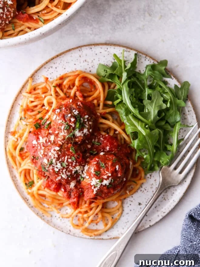 Lemon Pasta with Cherry Tomatoes and Fresh Basil Recipe 11 spaghetti and meatballs on a plate with salad