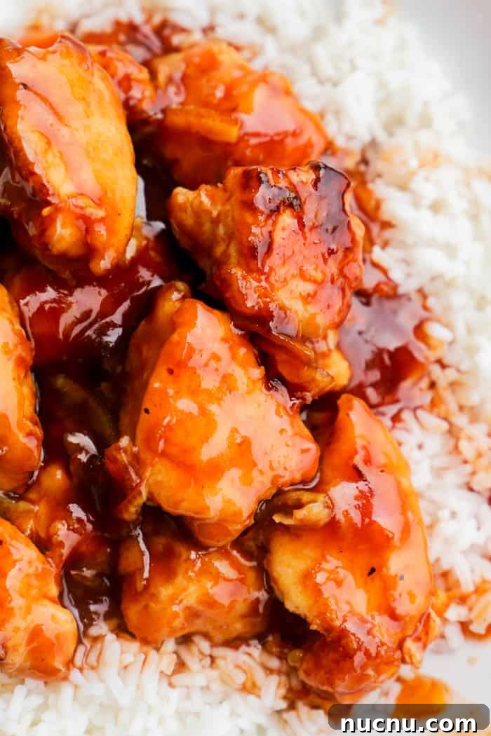 Sticky Orange Chicken Recipe: Crispy, Tangy Takeout at Home 5 Easy Orange Chicken on rice