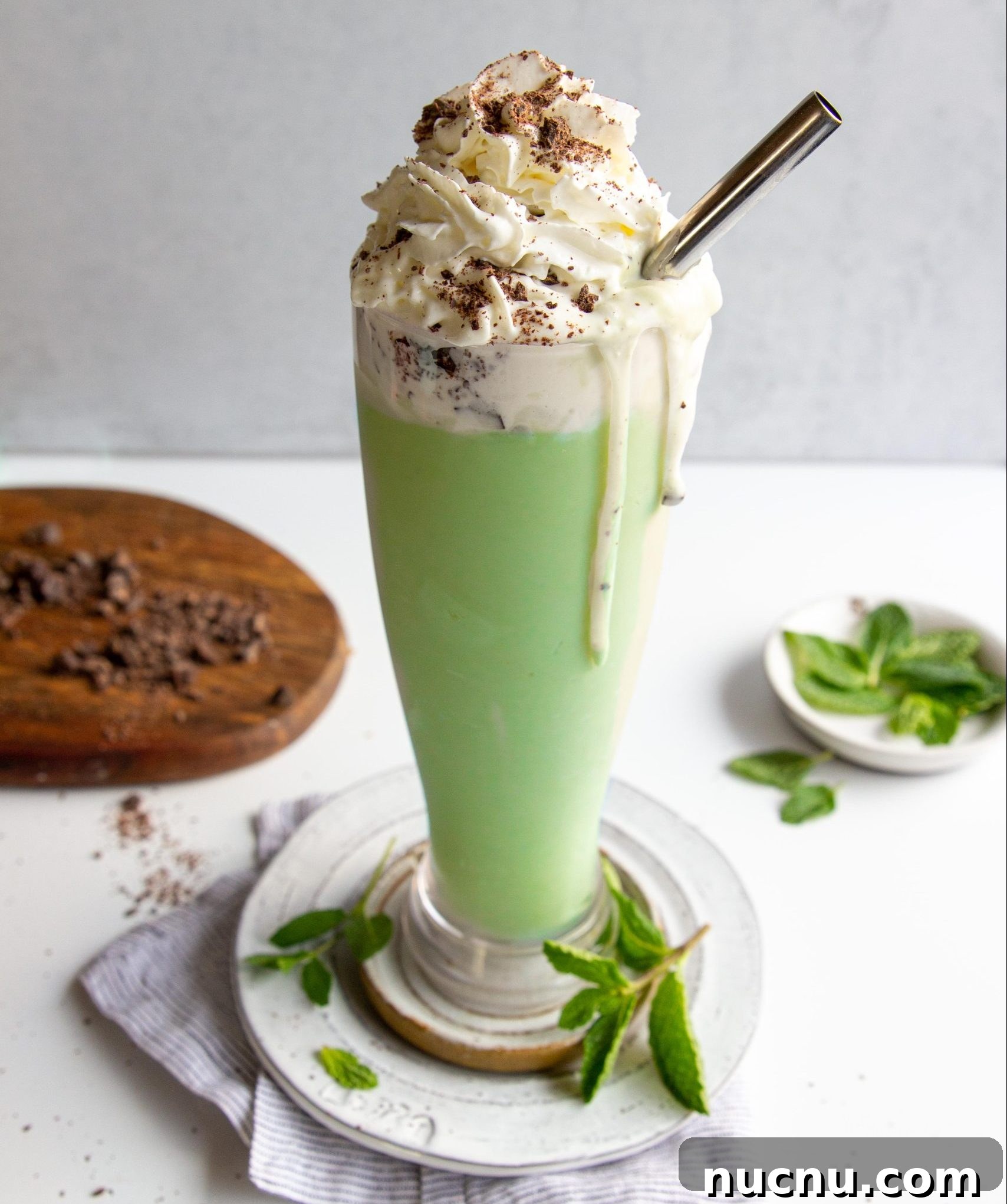 Paleo Shamrock Shake Recipe: Dairy-Free Mint Milkshake 4 img 7101 5