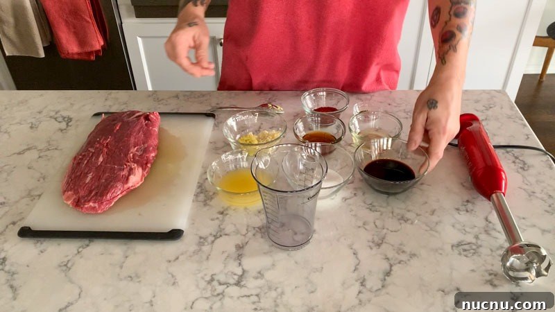 Grilled Korean Marinated Flank Steak