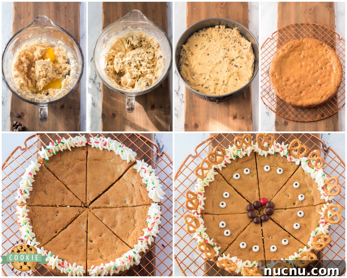 How to make a Reindeer Cookie Cake