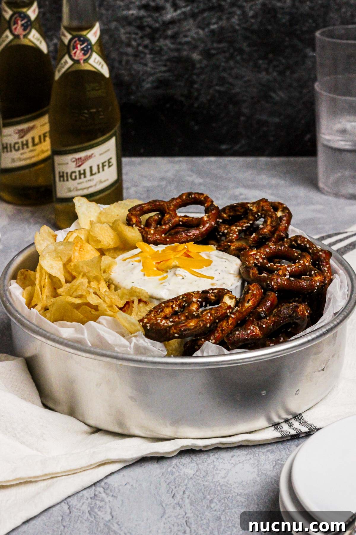 Serving bowl of dip