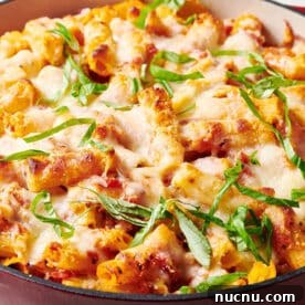 Ultimate Baked Pasta Recipes for Crowd-Pleasing Dinners 5 Baked Ziti garnished with thinly sliced basil.