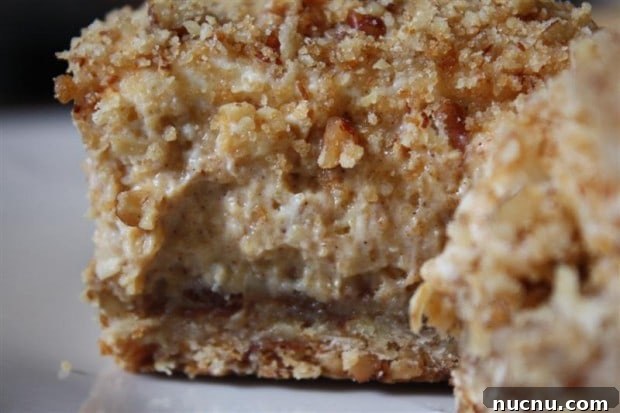 Pumpkin Cheesecake Crumble Squares by Nutmeg Nanny