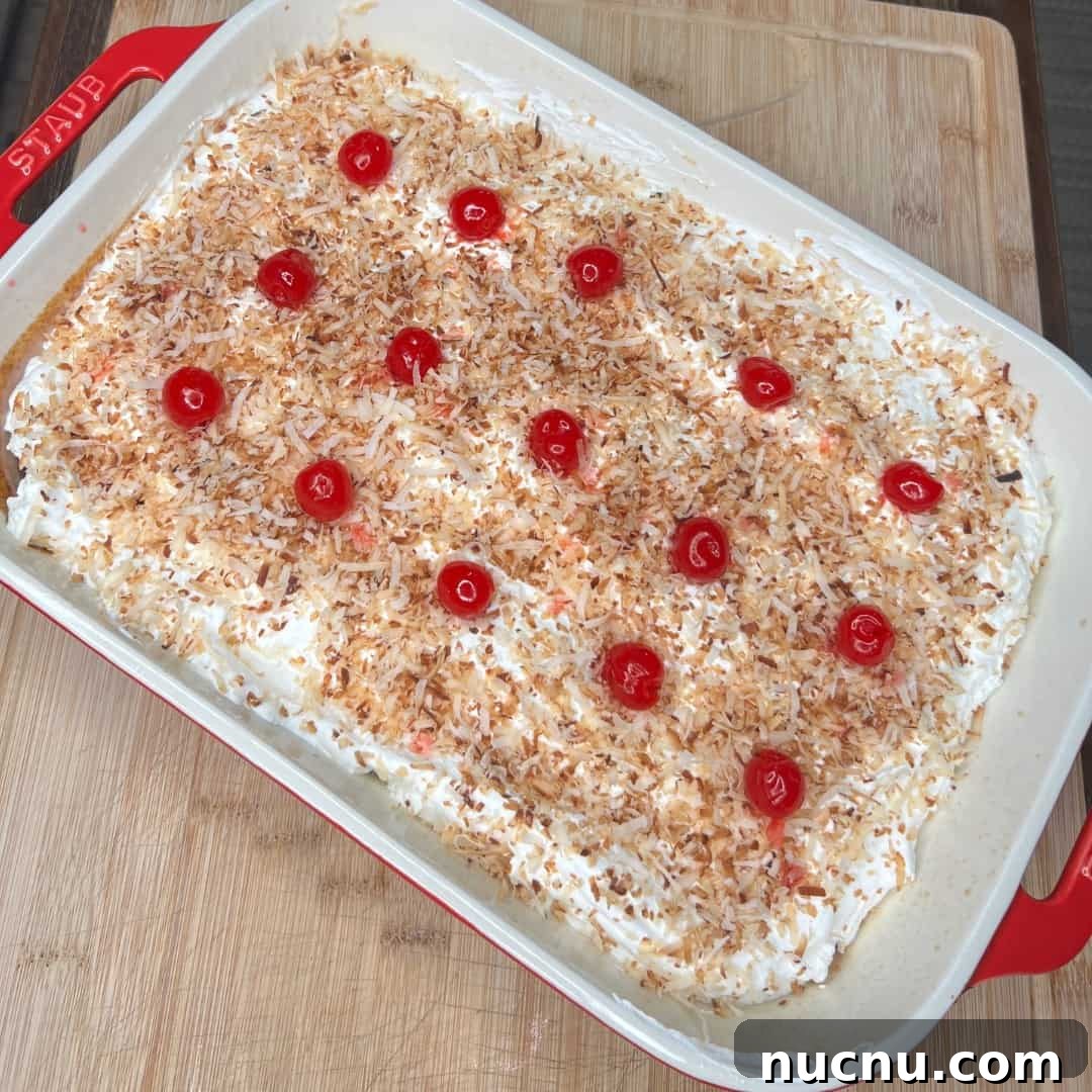 Pina Colada Cake Recipe with Coconut Rum Frosting 3 img 8051 2