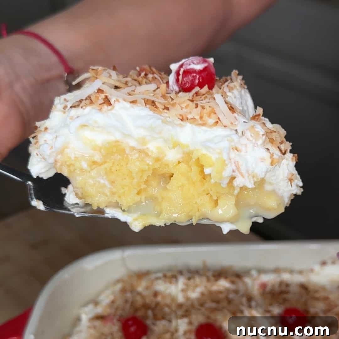Pina Colada Cake Recipe with Coconut Rum Frosting 4 img 8051 3