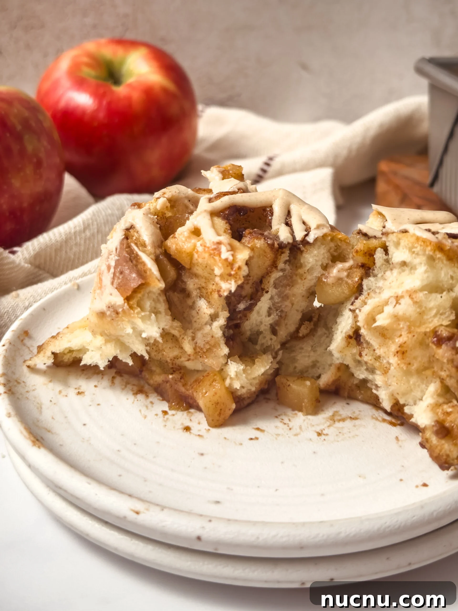 Spoonful of apple compote
