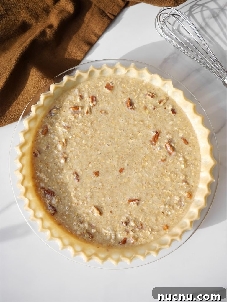 Amish-Style Mock Pecan Pie (Oatmeal Pecan Pie) 5 img 9269 4