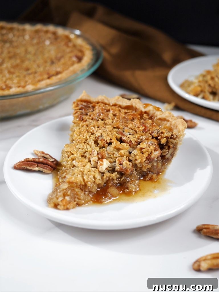 Amish-Style Mock Pecan Pie (Oatmeal Pecan Pie) 6 img 9269 5