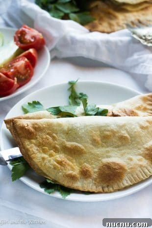 Baked Chebureki...Easy Georgian  Turnovers (with Meat)