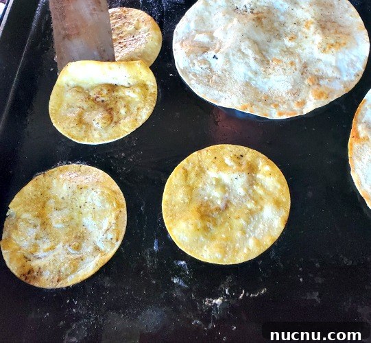 Blackstone Griddle Shrimp Fajitas Recipe — Juicy Sizzling Skillet Meal 6 Corn Tortillas On Blackstone